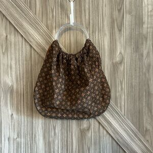 Vintage-Style Retro Ring Handle Hobo Bag